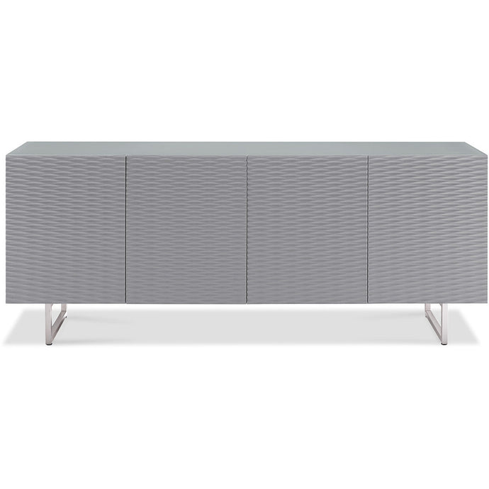 79 X 18 X 32 Gray Metal Buffet