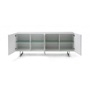 79 X 18 X 32 White Metal Buffet