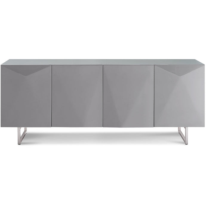 79 X 18 X 32 Gray White Metal Buffet