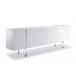 95 X 17 X 30 White Stainless Steel Buffet