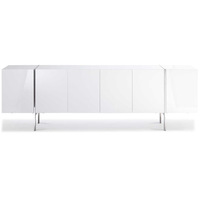 95 X 17 X 30 White Stainless Steel Buffet