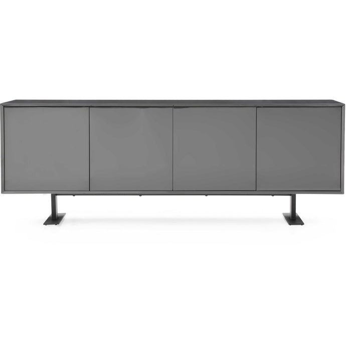 87 X 18 X 31.5 Gray Metal Buffet