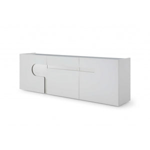 89 X 18 X 30 White Stainless Steel Buffet