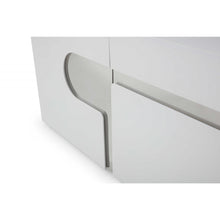 Load image into Gallery viewer, 89 X 18 X 30 White Stainless Steel Buffet