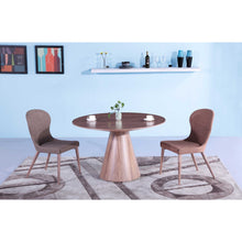 Load image into Gallery viewer, 47 X 47 X 30 Walnut Veneer Round Dining Table