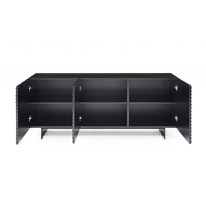 71 X 20 X 30 Black Metal Buffet