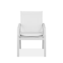 Load image into Gallery viewer, Set of 2 White Aluminum Dining Armed Chairs