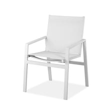 Load image into Gallery viewer, Set of 2 White Aluminum Dining Armed Chairs