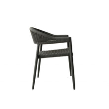 Load image into Gallery viewer, Set of 4 Gray Open Weave Patio Arm Chairs