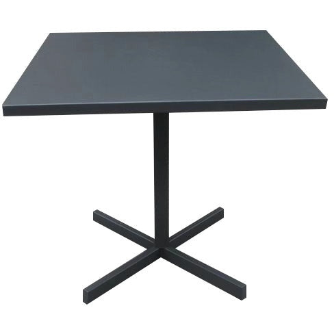 32 X 32 X 29 Grey Steel Dining Table