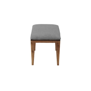 Gray and Natural Acacia Wood Stool