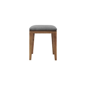 Gray and Natural Acacia Wood Stool