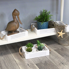 Load image into Gallery viewer, S 3 Hampton Nesting Wood with Metal Handles Trays