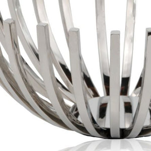 14" Round Stainless Steel Modern Open Centerpiece Bowl