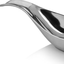Load image into Gallery viewer, 8&quot; X 34.5&quot; X 5.5&quot; Silver Aluminum Long Wavy Bowl