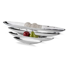 Load image into Gallery viewer, 47&quot; Contempo Shiny Silver Extra Large Long Boat Tray