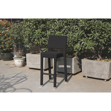 Load image into Gallery viewer, 42.5 X 29 X 29 Black Aluminum and Wicker Bar Table Set of 5