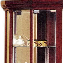 Load image into Gallery viewer, 16&quot; X 16&quot; X 71&quot; Cherry Glass Curio Cabinet