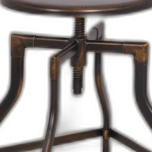 Load image into Gallery viewer, Antique Copper Metal Adjustable Stool