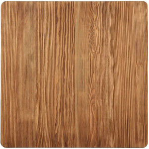 Square Natural and Black High Top Bar Table