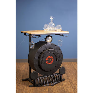 17.5" X 28.5" X 36" Steam Engine Bar Counter