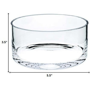 5.5" Mouth Blown Crystal All Purpose Lead Free Bowl