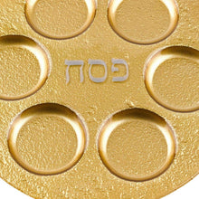 Load image into Gallery viewer, 13 Handcrafted Decor Gold Seder Plate