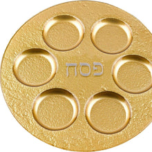 Load image into Gallery viewer, 13 Handcrafted Decor Gold Seder Plate