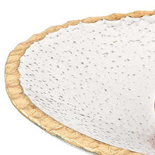 Load image into Gallery viewer, 8 Hand Decorated Oval Edge Gold Leaf Serving Bowl