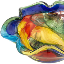 Load image into Gallery viewer, 85 MultiColor Art Glass Floppy Centerpiece Bowl