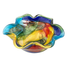 Load image into Gallery viewer, 85 MultiColor Art Glass Floppy Centerpiece Bowl