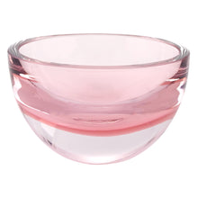 Load image into Gallery viewer, 6 Mouth Blown European Made Lead Free Pink Crystal Bowl