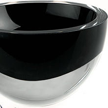 Load image into Gallery viewer, 6 Mouth Blown Crystal European Made Lead Free Jet Black Bowl