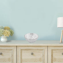 Load image into Gallery viewer, 8 Hand Crafted Glass Silver Accent Salad or Serving Bowl