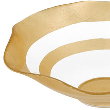 Load image into Gallery viewer, 85 Glass Authentic Gold Leaf Decorated All Purpose Bowl