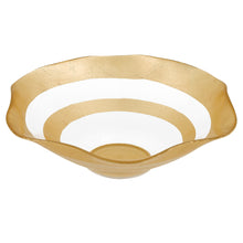 Load image into Gallery viewer, 85 Glass Authentic Gold Leaf Decorated All Purpose Bowl