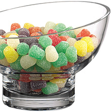 Load image into Gallery viewer, 7 Mouth Blown Lead Free Slant Cut Candy Serving Glass Bowl