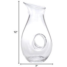 Load image into Gallery viewer, Mouth Blown Lead Free Crystal Pitcher 28 oz