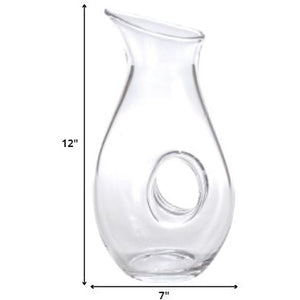 Mouth Blown Lead Free Crystal Pitcher 28 oz