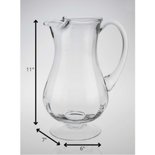 Load image into Gallery viewer, Mouth Blown Lead Free Crystal Pitcher 54 oz