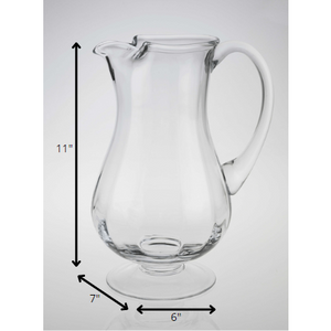 Mouth Blown Lead Free Crystal Pitcher 54 oz