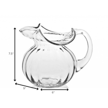 Load image into Gallery viewer, Mouth Blown Glass Pitcher 42 oz