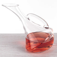 Load image into Gallery viewer, Mouth Blown Glass Wine Carafe 32 oz