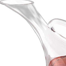 Load image into Gallery viewer, Mouth Blown Glass Wine Carafe 32 oz