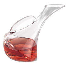 Load image into Gallery viewer, Mouth Blown Glass Wine Carafe 32 oz