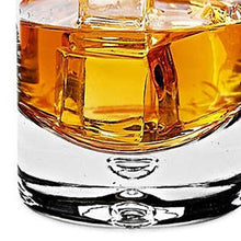 Load image into Gallery viewer, 4 pc set Old Fashioned Lead Free Crystal Scotch Glass 8 oz