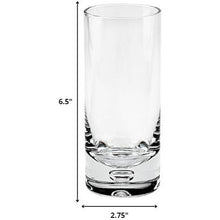 Load image into Gallery viewer, Mouth Blown Crystal Lead Free Hiball Glass 13 oz 4 pc Set