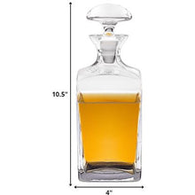 Load image into Gallery viewer, Mouth Blown European Crystal Scotch or Whiskey Decanter 34 oz