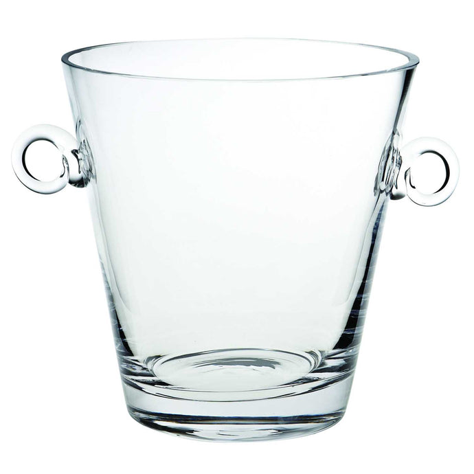 9 Mouth Blown European Glass Ice Bucket or Cooler