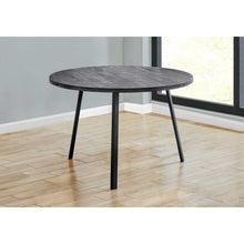 Load image into Gallery viewer, 48&quot; Round Dining Room Table with Black Reclaimed Wood and Black Metal